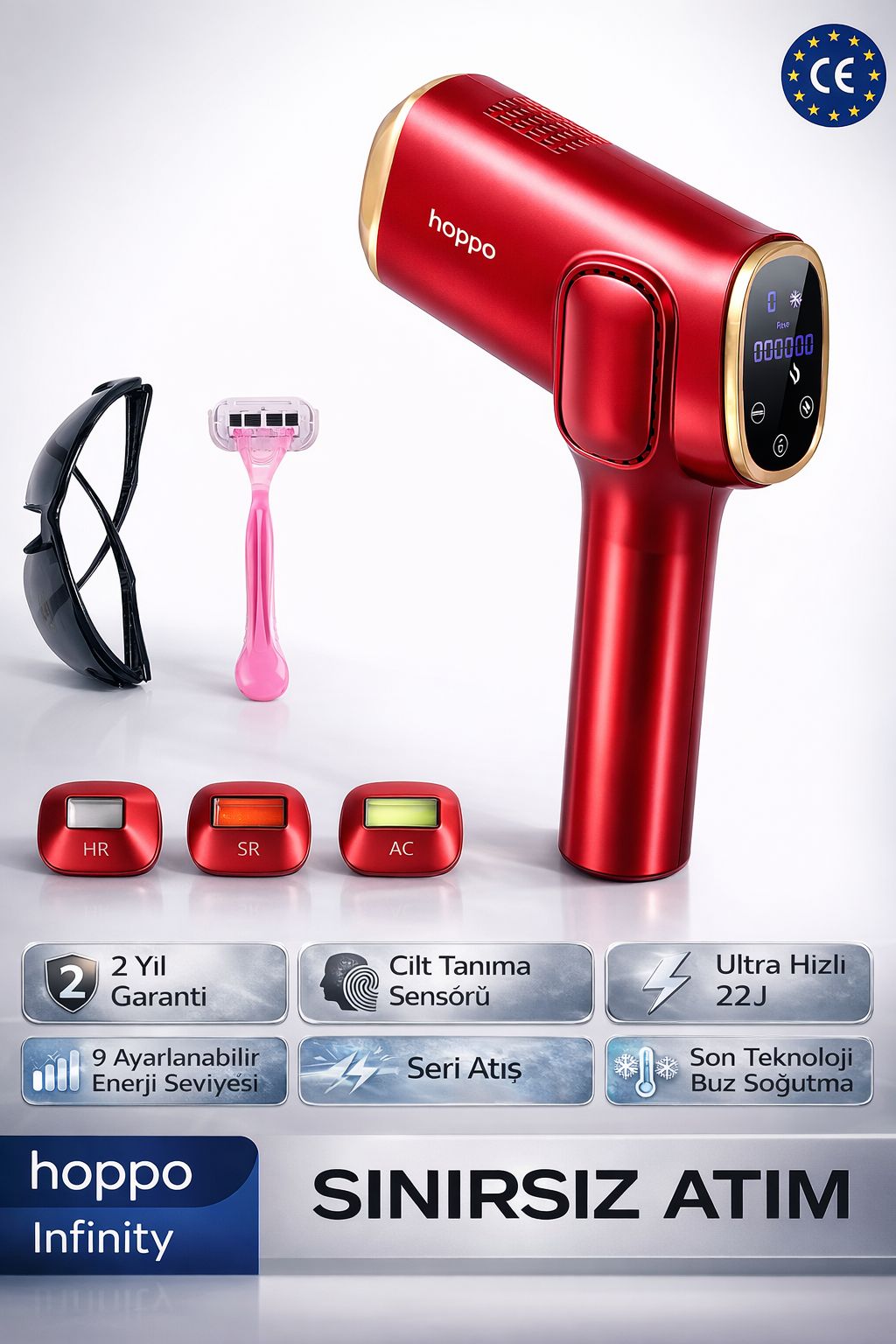 Ipl Infinity Pro Light Infinity IPL Lazer Epilasyon Cihazı – Akıllı Cilt Sensörü Sınırsız Atım ...